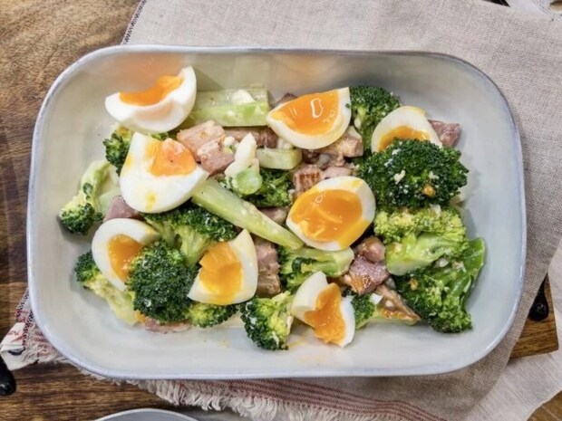 ベーコンとゆで卵とブロッコリーのデリ風サラダ ベーコンとゆで卵とブロッコリーのデリ風サラダ