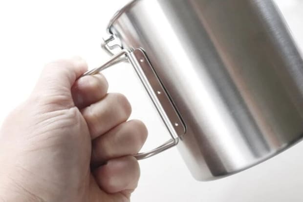 ダイソー　レジャークッカー（吊り下げ、取っ手付）　ハンドル