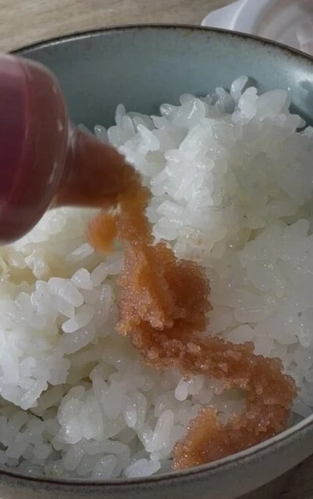 ダイソー　押し出すたらこペースト　使用例