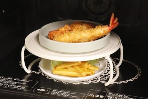 ダイソー　2段レンジトレイ　使用例