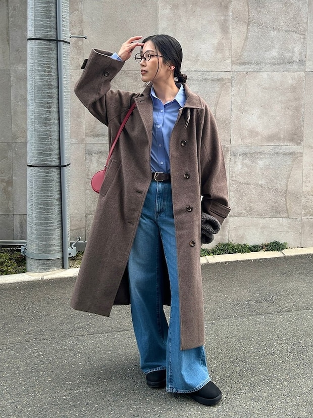 ロングコートコーデ5