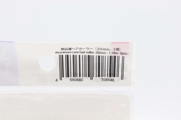 熱伝導ヘアカーラー（30mm、3個）　JANコード