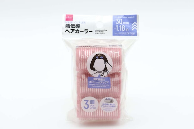 熱伝導ヘアカーラー（30mm、3個）　パッケージ