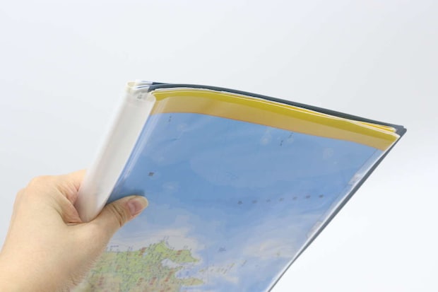 360度折り返せるファイル（A4、BL）　折り返し