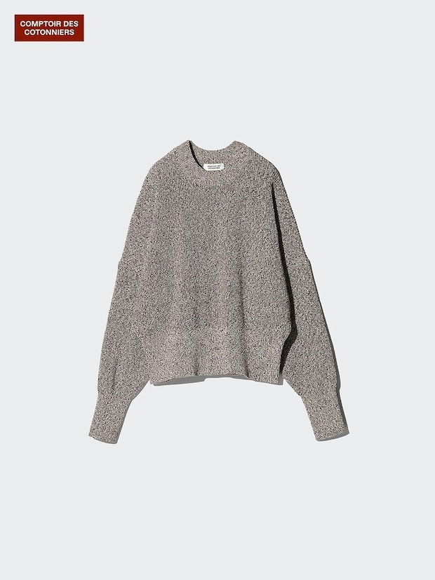 ユニクロのコットンリラックスクルーネックセーター