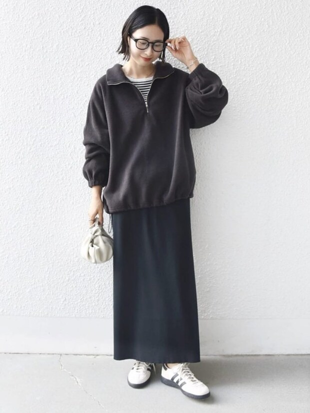 ハーフジップコーデ4