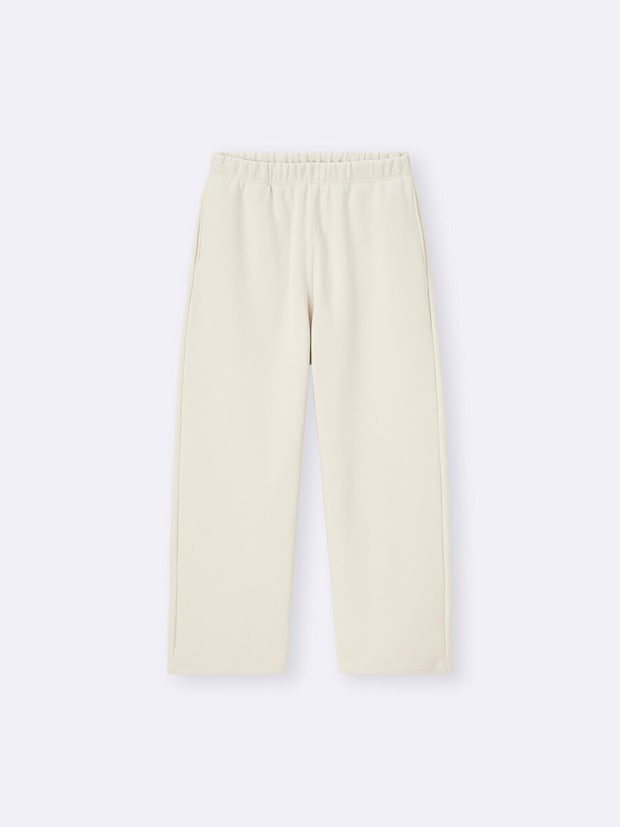 ヘビーウェイトスウェットワイドストレートパンツ 2026gu大人女性おすすめヘビーウェイトスウェットワイドストレートパンツ