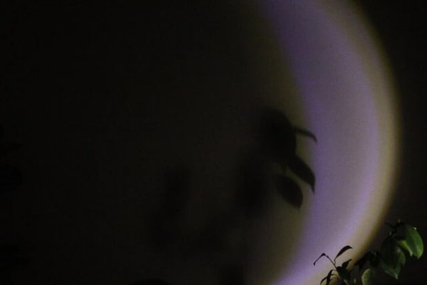 ダイソー　三日月ライト　使用例