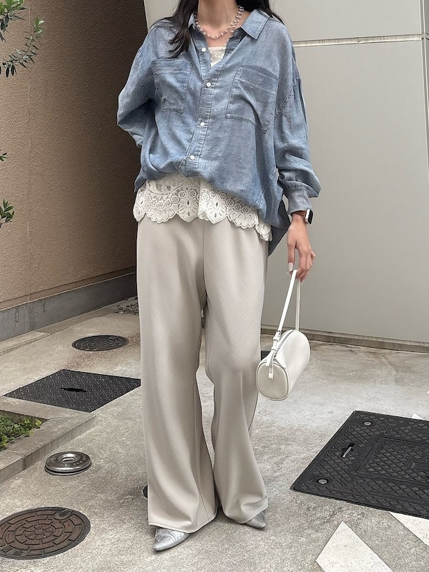 デニムシャツコーデ5