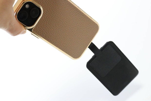 MagSafe対応ウォレット用　落下防止タグ　使用例