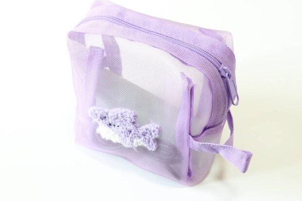 スクエアメッシュポーチ（A）　ガジェット収納