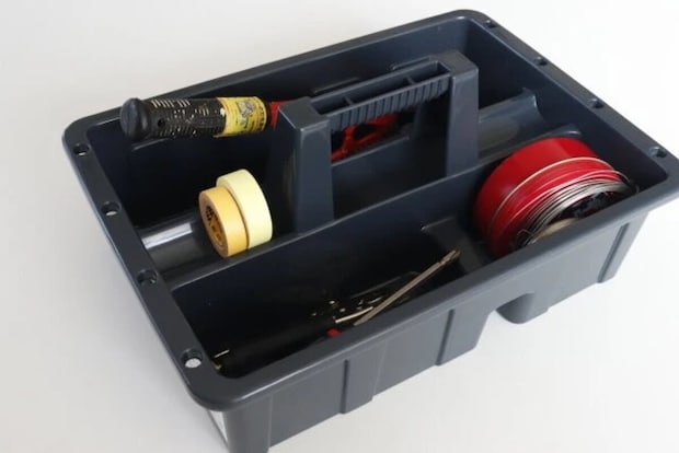 ダイソー　ハンドル付ツールボックス　使用例