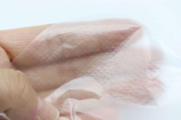 段差付で開きやすい保存用ポリ袋（No.11、60枚）　エンボス加工