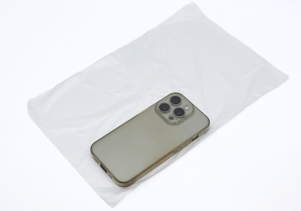 段差付で開きやすい保存用ポリ袋（No.11、60枚）　サイズ感