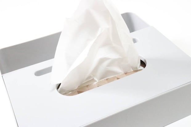 ティッシュケース（仕切り付）　使用例