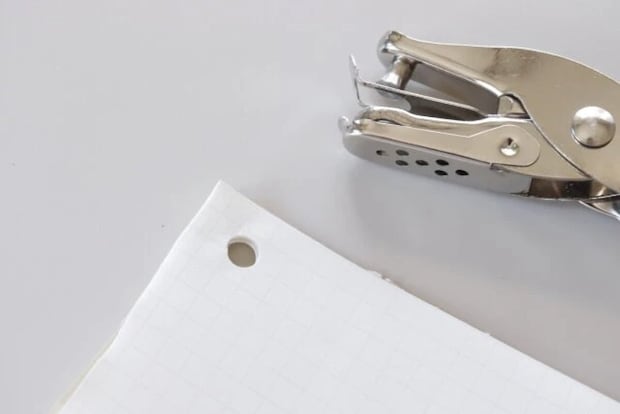 ダイソー 1穴ハンドパンチ 使用例 ダイソー 1穴ハンドパンチ 使用例