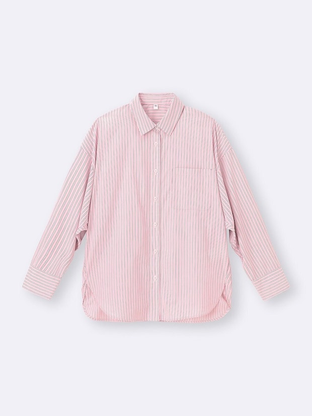 GUのドルマンスリーブストライプシャツ