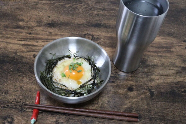 ダイソーの2重ステンレス茶碗は丼物やスープにおすすめ