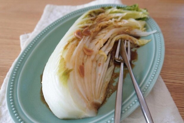 白菜のオイル蒸しステーキ 白菜のオイル蒸しステーキ