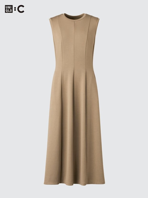 フィットアンドフレアワンピース 2026春ユニクロ大人女性おすすめフィットアンドフレアワンピース