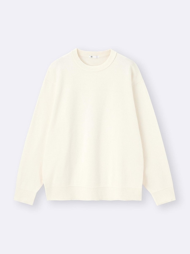 GUのミラノリブクルーネックセーター