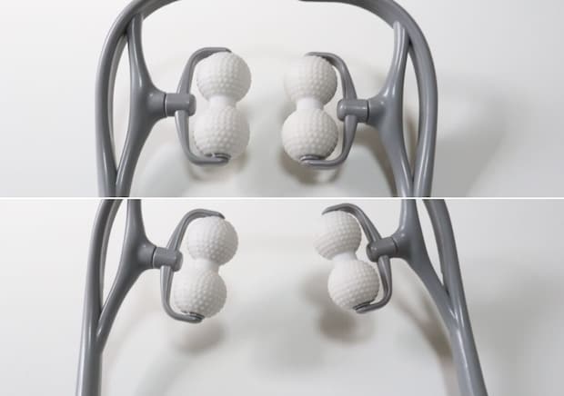 ネックほぐしローラー　開き具合