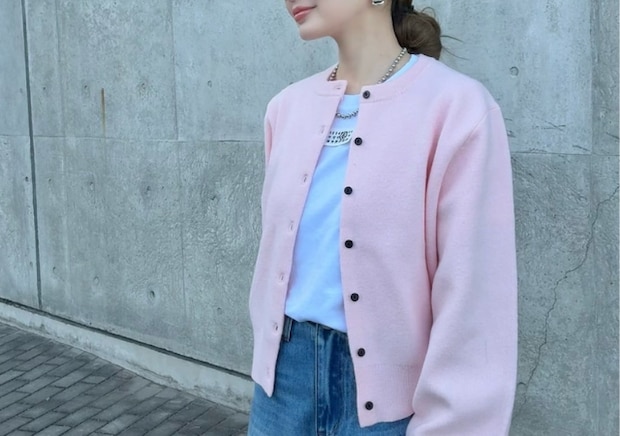 大人可愛い「ピンク」で簡単に春を先取り♡品よく決まる！最旬カーディガンコーデ5選
