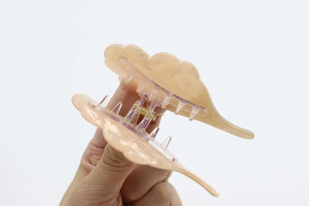 ダイカットバンスクリップ　花　クリップ部分