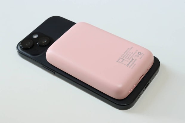 モバイルバッテリー マグネットワイヤレス 4000mAh　使用例