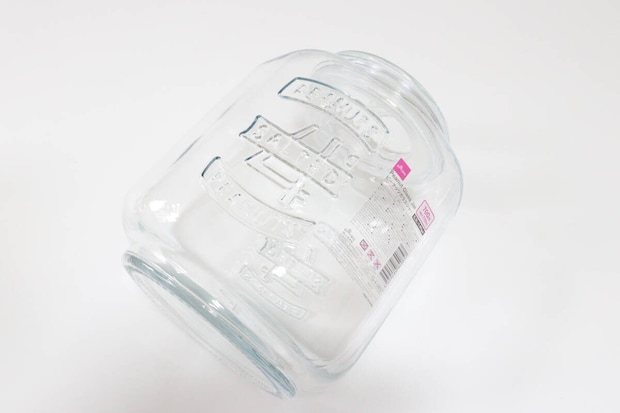 ピーナッツガラスジャー