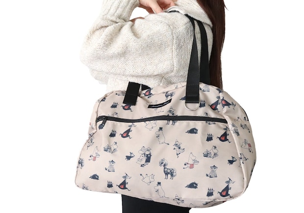 肩掛け リンネル4月号ムーミンボストンバッグ肩掛け