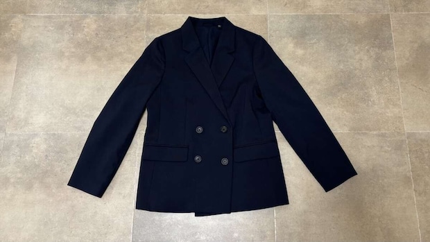 GUダブルブレストジャケット　NAVY