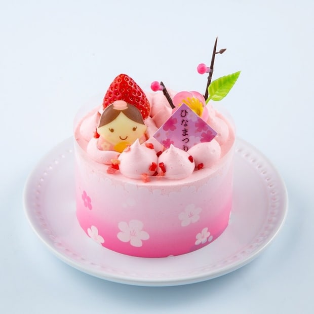 シャトレーゼの桃の節句 ちいさなひなケーキ（ピンク）のビジュアル