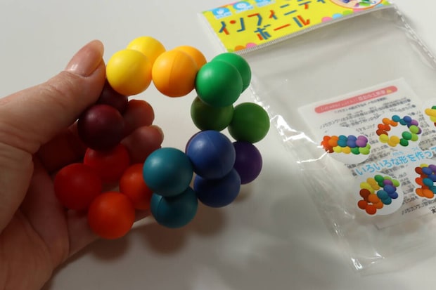 セリアのインフィニティボールはいろいろな形が作れる