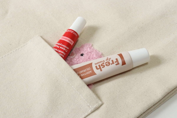 刺繍ボックストートバッグ(サメ、メンダコ) 外ポケット 刺繍ボックストートバッグ(サメ、メンダコ) 外ポケット