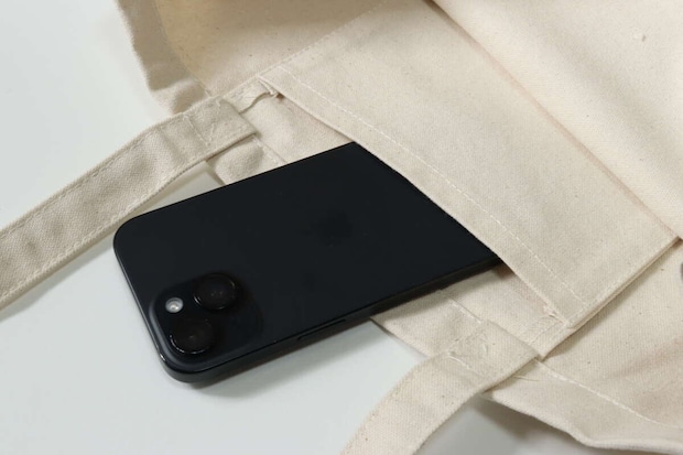 刺繍ボックストートバッグ（サメ、メンダコ）　内ポケット