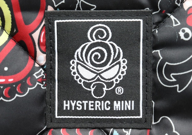 ヒステリックミニDEVILKINスクエアトート織りネームタグ