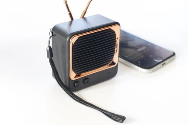 ダイソー　レトロスピーカー（ミニ）　使用例