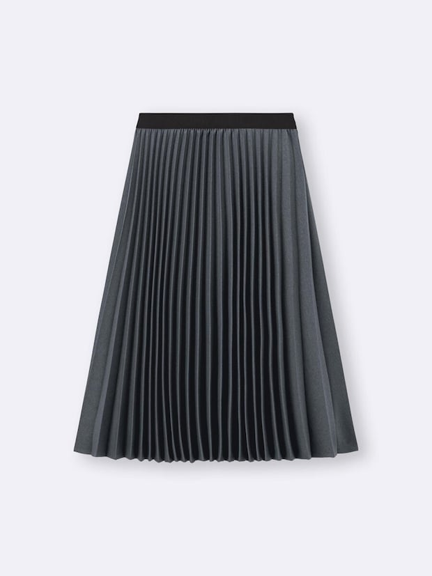 プリーツミディスカート 2026gu春大人女性おすすめプリーツミディスカート