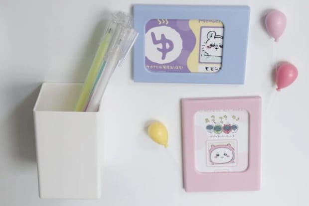 ダイソー　マグネットフォトフレーム（A、チェキミニサイズ）　マグネットフォトフレーム（B、チェキミニサイズ）　使用例