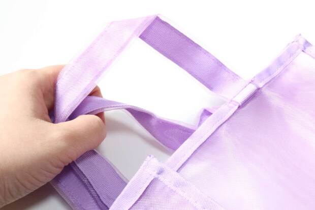 ダイソーのメッシュトート（A）の取っ手