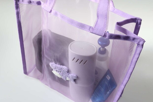 ダイソーのメッシュトート（A）の使用例