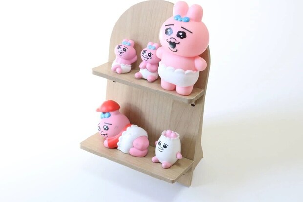 セリアのディスプレイスタンド アーチ型の使用例