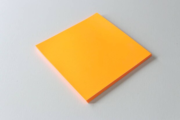 ダイソーの壁に貼れるふせん（50枚、オレンジ）のビジュアル