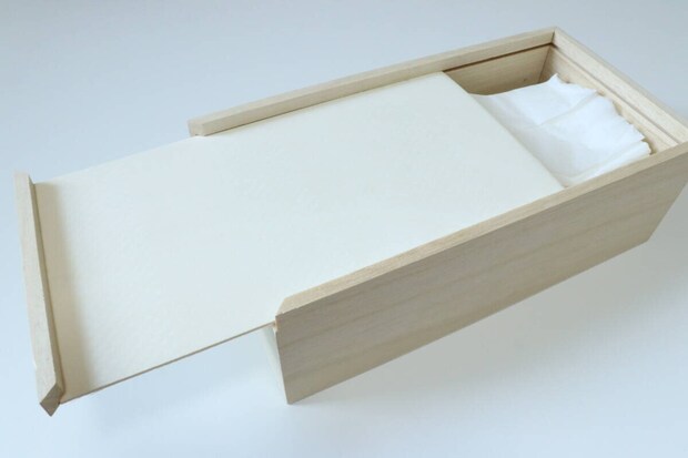 木製ティッシュケース　スライド