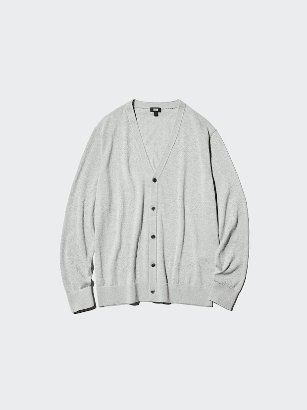 ユニクロのニットVネックカーディガン