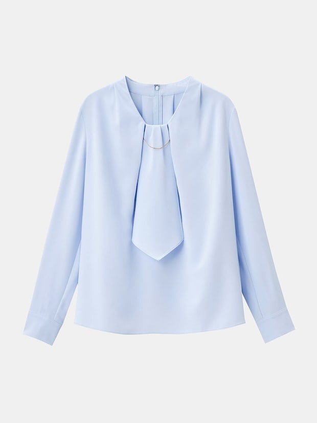 PLST UVカットチェーンパーツブラウス PLSTのUVカットチェーンパーツブラウス