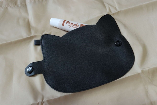 折りたたみショッピングバッグ（ダイカットネコ）　ポケット