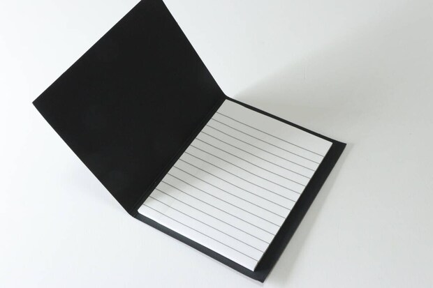 ノート罫線入ふせん（カバー付、30枚）　デザイン