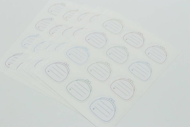 セリア 書き込めるシール ログ お金 72片 セリアの書き込めるシール ログ お金 72片のビジュアル